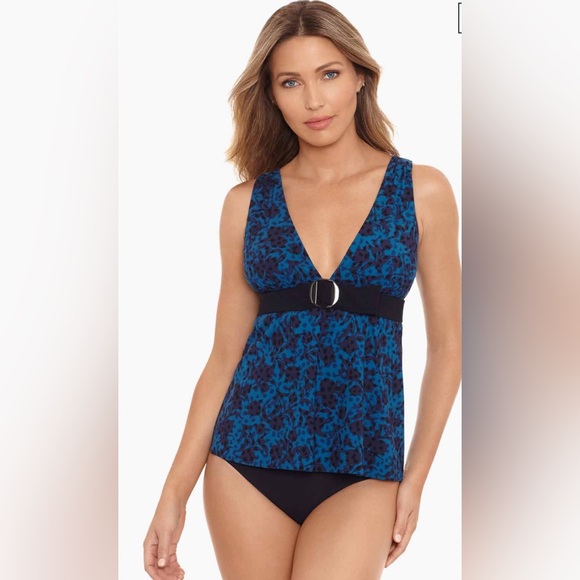 Amoressa Flower Fair Camellia Tankini Top Swimwear Floral Print Size 14 - Picture 13 of 13